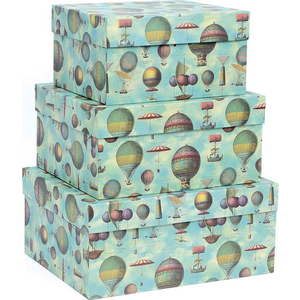 Dárkové krabice v sadě 3 ks Air Baloons – Kartos obraz