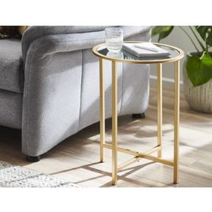 Kulatý odkládací stolek Lagos 39 cm, zlatý obraz