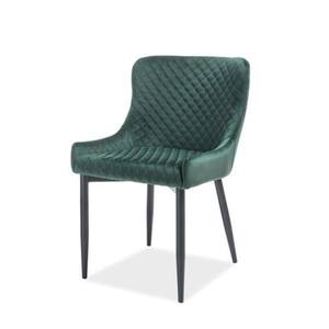 Jídelní židle CULAN zelená/černá obraz