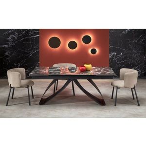 Rozkládací jídelní stůl HILARIO Černá obraz