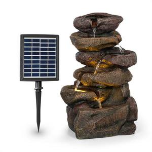 Blumfeldt Savona, solární fontána, 2, 8 W, polyresin, 5 hod., Akumulátor, LED osvětlení, vzhled kamene obraz