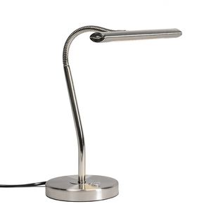 Moderní stolní lampa z oceli vč. LED - tablo obraz