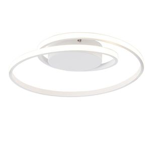 Designové stropní svítidlo bílé včetně LED 3stupňového stmívatelného - Krula obraz