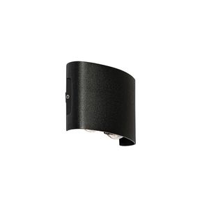 Venkovní nástěnné svítidlo černé včetně LED 4svítivé IP54 - Silly obraz