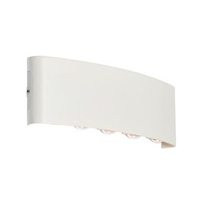 Venkovní nástěnné svítidlo bílé včetně LED 10 svítí IP54 - Silly obraz