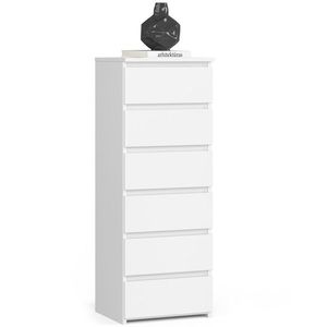 Ak furniture Komoda se zásuvkami CL6 40 x 109 cm bílá obraz