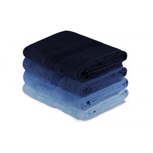 L'essentiel Sada 4 ks ručníků Rainbow 70x140 cm modrá obraz