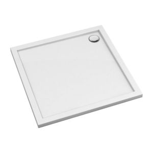 OMNIRES MERTON akrylátová sprchová vanička čtverec, 90 x 90 cm bílá lesk /BP/ MERTON90/KBP obraz