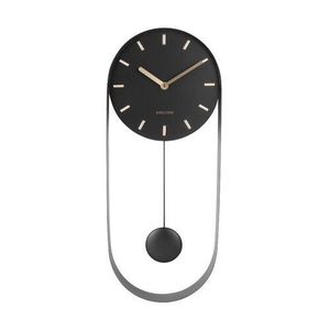 Karlsson 5822BK Designové kyvadlové nástěnné hodiny, 50 cm obraz