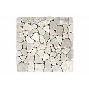 Divero Garth 1657 Mramorová mozaika - krémová 1 m2 - 30x30x1 cm obraz
