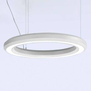 Marchetti LED závěsné svítidlo Materica spodní Ø 60 cm bílé obraz