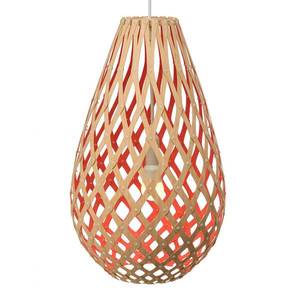 david trubridge david trubridge Koura závěsná lampa 50 cm bambusově červená obraz