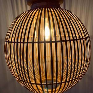 Globo Závěsné svítidlo Hildegarda z bambusu, Ø 30 cm obraz