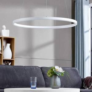 Arcchio Závěsné svítidlo Arcchio Albiona LED, bílé, 80 cm obraz