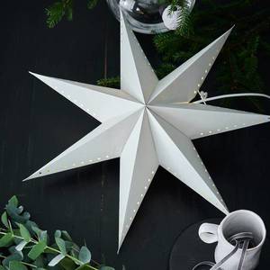 Markslöjd Živá dekorativní hvězda, závěsná, šedá, Ø 60 cm obraz