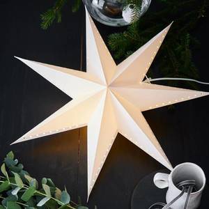 Markslöjd Živá dekorativní hvězda, závěsná, bílá, Ø 60 cm obraz