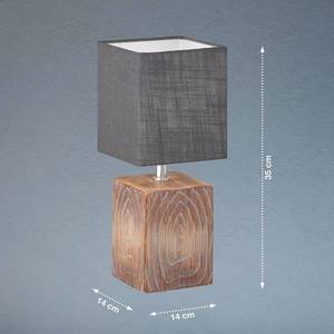 FISCHER & HONSEL Stolní lampa Bronco se lněným stínidlem Výška 35 cm obraz