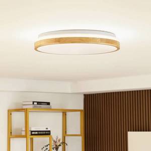 Lindby Lindby LED stropní svítidlo Emiva, špičkový světelný zdroj, CCT, dřevo obraz