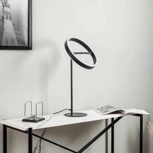 Lucande Stolní lampa LED Lucande Yekta, 3stupňová, černá obraz