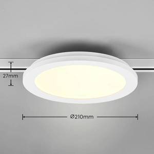 Trio Lighting LED stropní svítidlo Camillus DUOline, Ø 26 cm, bílé obraz