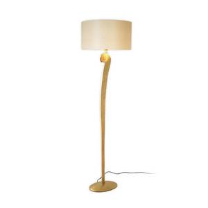 Holländer Stojací lampa Lino, barva zlatá/ecru, výška 160 cm, železo obraz