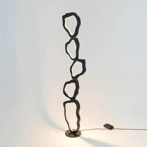 Holländer Stojací lampa LED Infernale, černá/stříbrná, 5 světel, železo obraz
