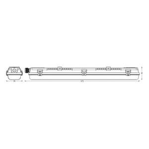 LEDVANCE Svítidlo LEDVANCE Submarine PCR 60 G13 T8 840 2x7W odolné proti vlhkosti obraz