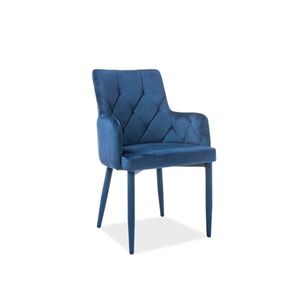 Signal Jídelní židle RICARDO Velvet Barva: Modrá / Bluvel 86 obraz
