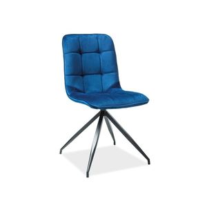 Signal Jídelní židle Texo Velvet Barva: Modrá / Bluvel 86 obraz