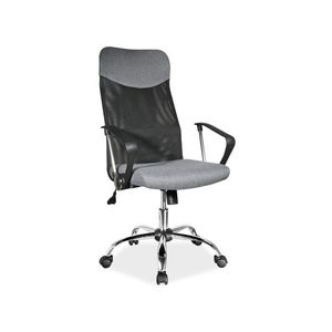 Kancelářská židle Q-025 šedá/černá obraz