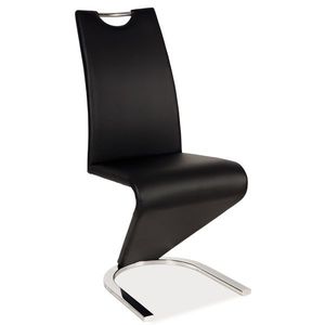 Signal Jídelní židle H-090 chrom / černá Barva: Černá obraz