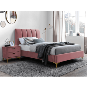 Signal Čalouněná jednolůžková postel MIRAGE | Velvet 90 Barva: Růžová obraz
