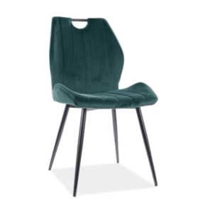 Jídelní židle ARCO VELVET Zelená, Jídelní židle ARCO VELVET Zelená obraz