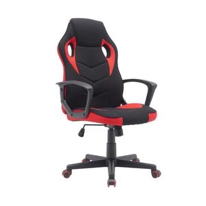 Kancelářská židle NOVA, červeno/černá barva obraz