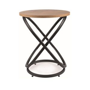Signal Příruční stolek EOS E | černý mat Barva: Dub artisan obraz