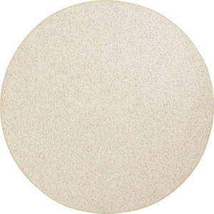 Kruhový koberec BT Carpet Wolly v krémové barvě, ⌀ 200 cm obraz