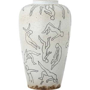 Krémová váza z kameniny (výška 34 cm) Adah – Bloomingville obraz