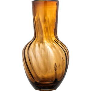 Hnědá skleněná ručně vyrobená váza (výška 27 cm) Saiqa – Bloomingville obraz
