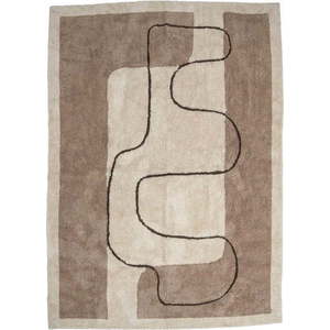 Hnědo-béžový bavlněný koberec 150x215 cm Bet – Bloomingville obraz