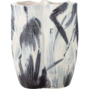 Černobílá váza z kameniny (výška 37 cm) Elira – Bloomingville obraz