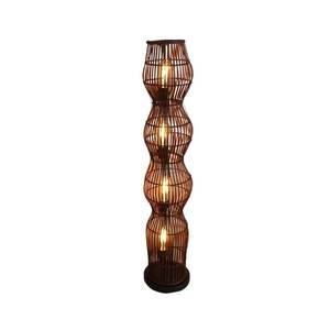 Eco-Light Bambusová stojací lampa, hnědá obraz