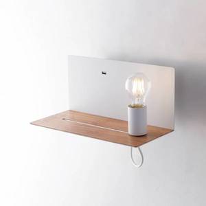 Eco-Light Nástěnné svítidlo Flash, bílé, šířka 33 cm, hliník obraz