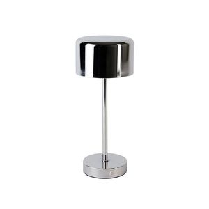 Moderne tafellamp chroom oplaadbaar - Poppie obraz