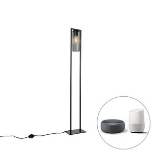 Chytrá moderní stojací lampa černá včetně Wifi ST64 - Balenco Wazo obraz