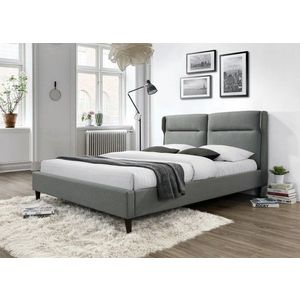 HALMAR Čalouněná postel Scantino 160x200 dvoulůžko šedá obraz