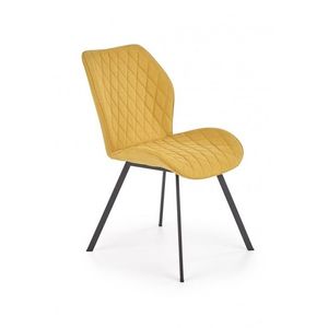 HALMAR Designová židle Eviana hořčicová obraz