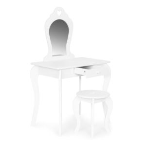 Dětský dřevěný toaletní stolek EcoToys bílý obraz