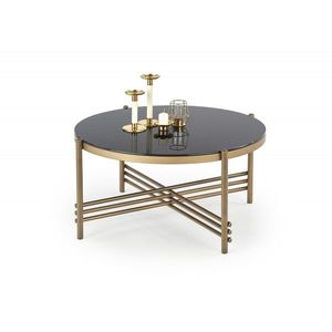 HALMAR Konferenční stolek Meno zlatý/černý obraz