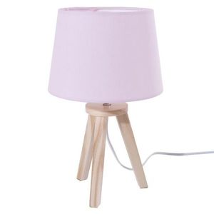 DekorStyle Noční lampa s růžovým stínidlem 31 cm obraz