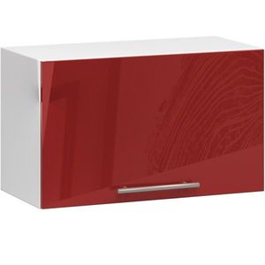 Ak furniture Závěsná kuchyňská skříňka Olivie W 60 cm bílá/červená lesklá obraz
